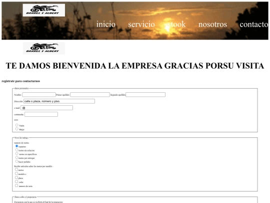 PRACTICAFINAL/contacto screenshot