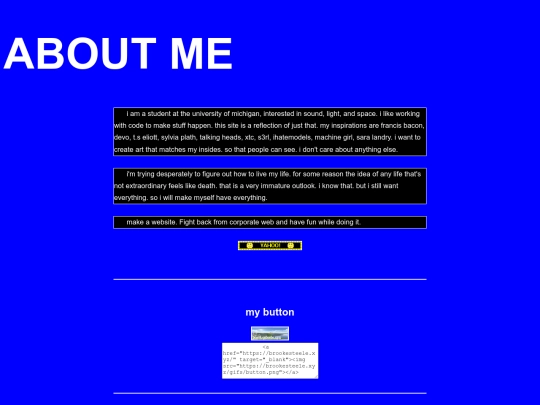 aboutme screenshot