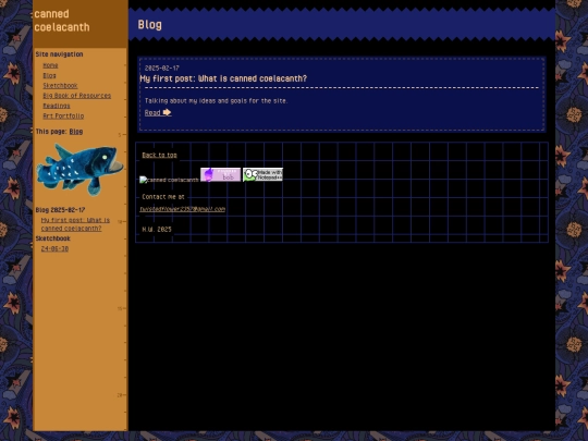 blog screenshot