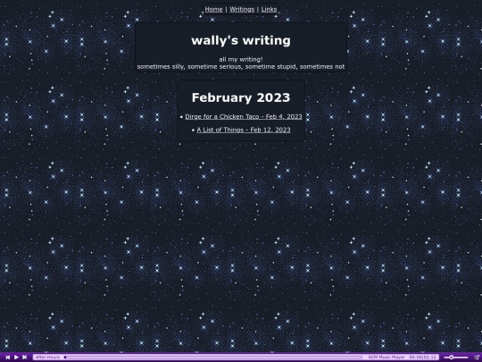 writings screenshot