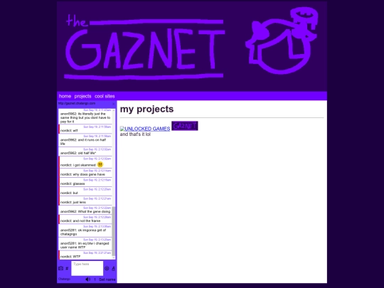 projects screenshot