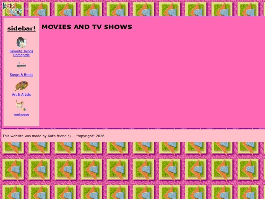 favorite/tv/movieshows screenshot