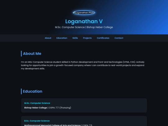 loguportfolio screenshot
