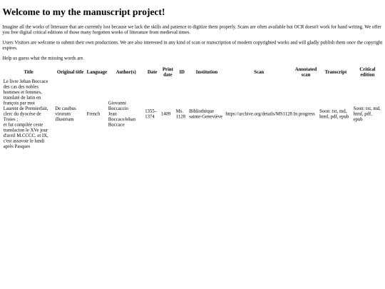 index screenshot