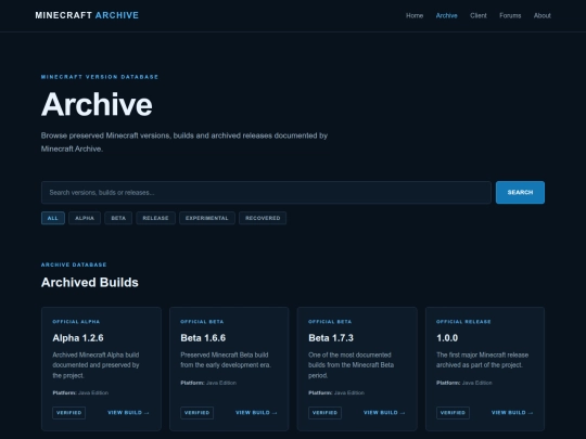 archive screenshot