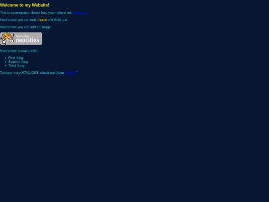 links screenshot