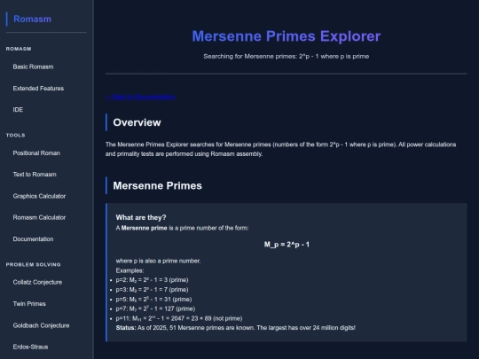 docs/pages/explorer-mersenne screenshot