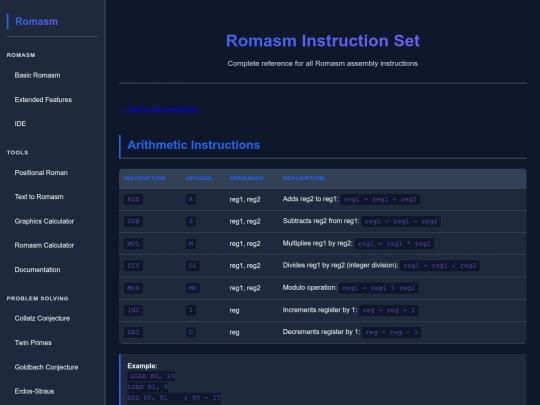 docs/pages/instruction-set screenshot