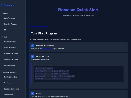 docs/pages/quickstart screenshot