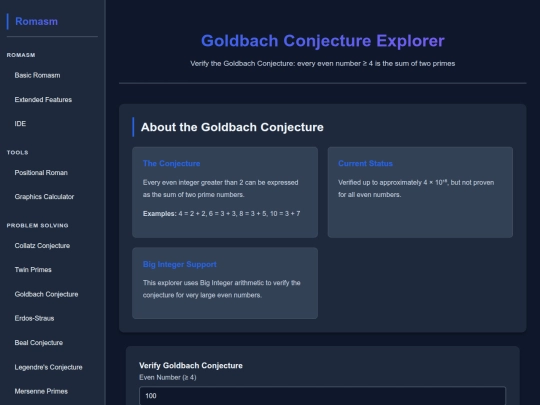 goldbach screenshot