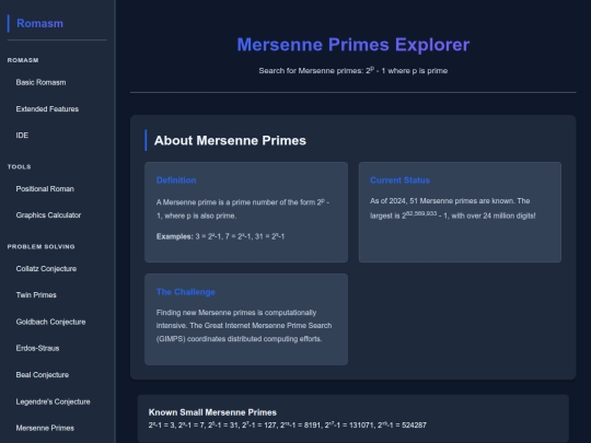 mersenne-primes screenshot