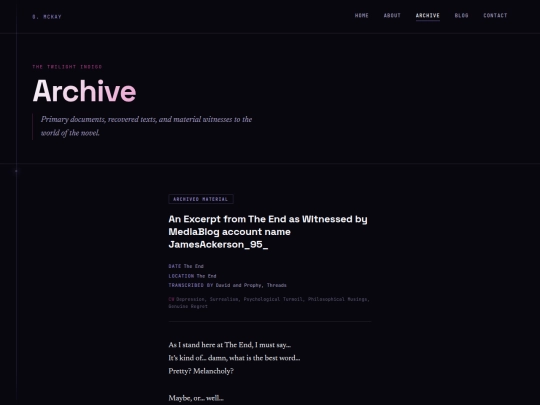 archive screenshot