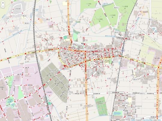 traffic/tw_accident_臺南市善化區_map screenshot