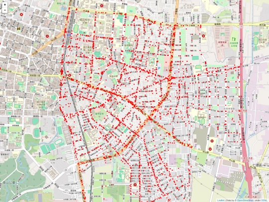 traffic/tw_accident_臺南市東區_map screenshot