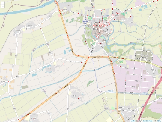 traffic/tw_accident_臺南市鹽水區_map screenshot