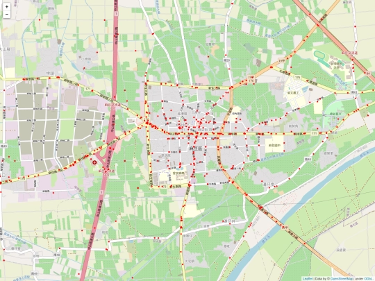 traffic/tw_accident_臺南市麻豆區_map screenshot