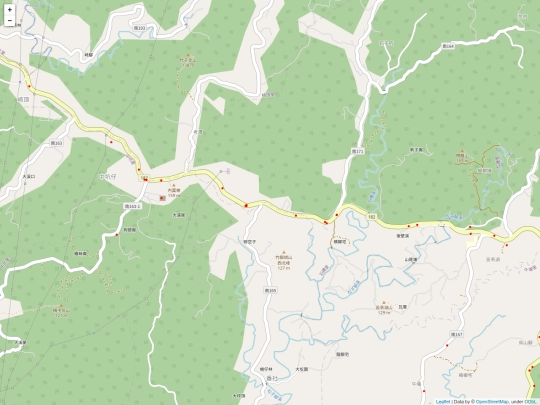 traffic/tw_accident_臺南市龍崎區_map screenshot