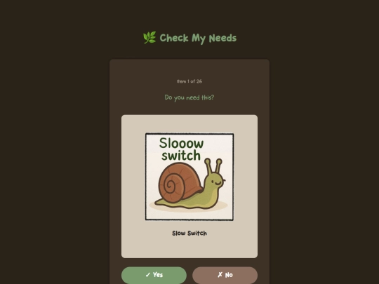 check-needs screenshot