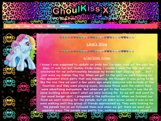 Blog screenshot