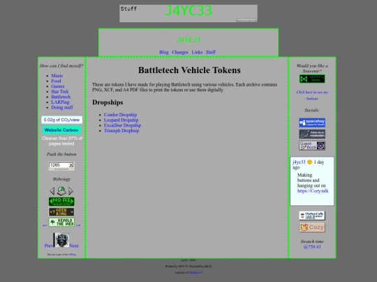 battletech/VehicleTokens screenshot