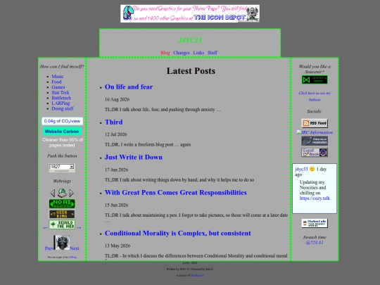 blog screenshot