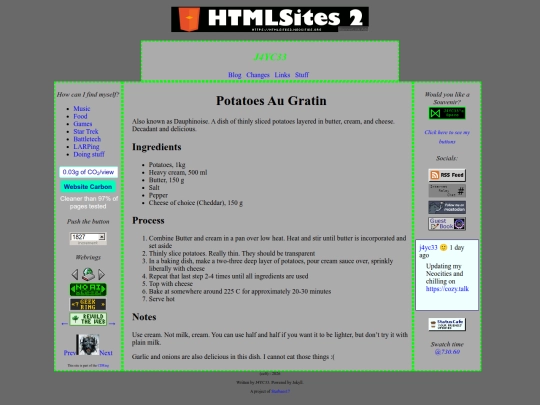 recipes/potatoesAuGratin screenshot