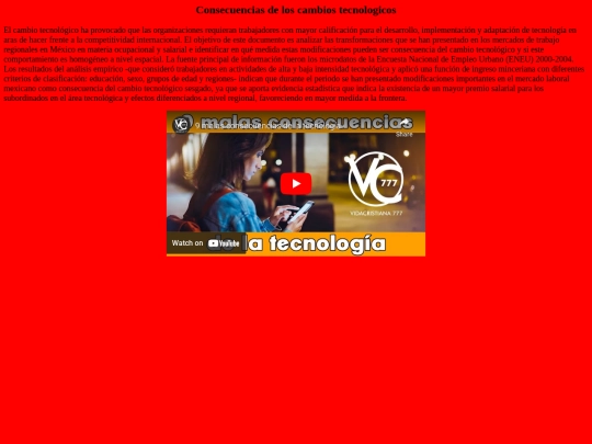 Consecuencias screenshot