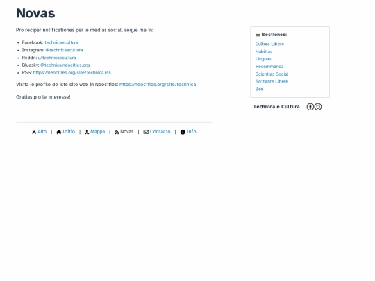 info/novas screenshot