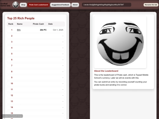 leaderboard screenshot