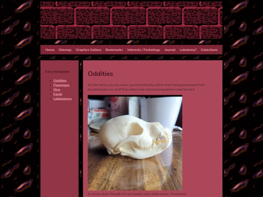 collections/oddities screenshot