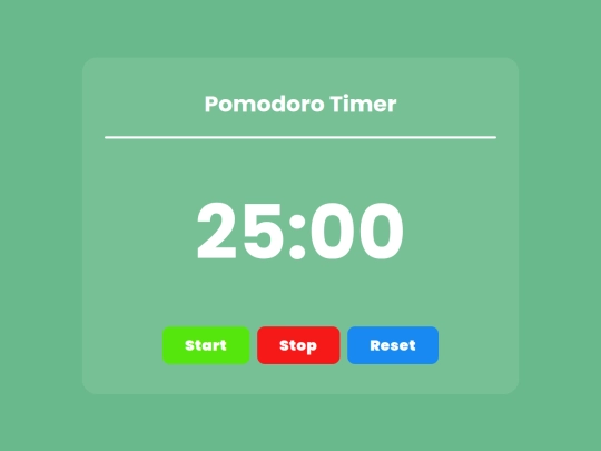 pomodoro-timer screenshot