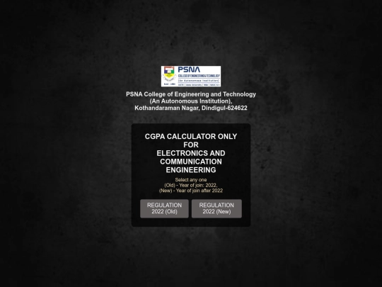 cgpacalculatornew/home screenshot