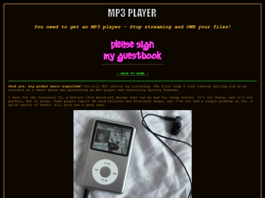 mp3player screenshot