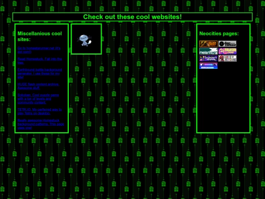 links screenshot