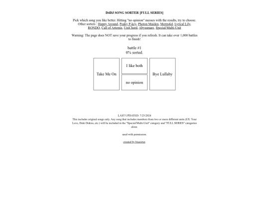 sorters/ALLsorter screenshot