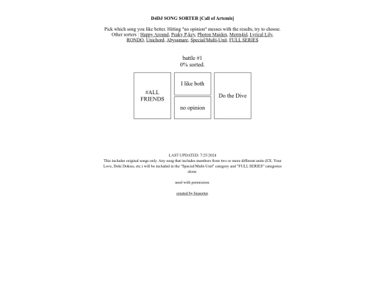 sorters/COAsorter screenshot