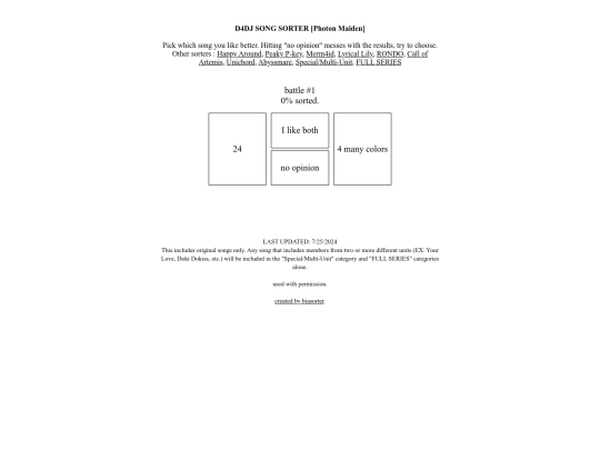 sorters/PMsorter screenshot