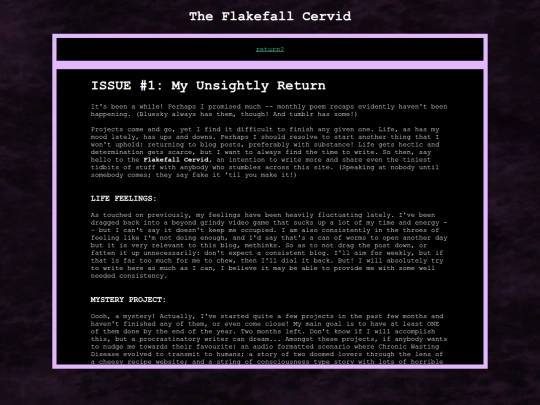 flakefallsite/cervid1 screenshot