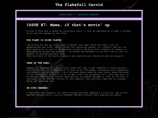 flakefallsite/cervidae/cervid7 screenshot