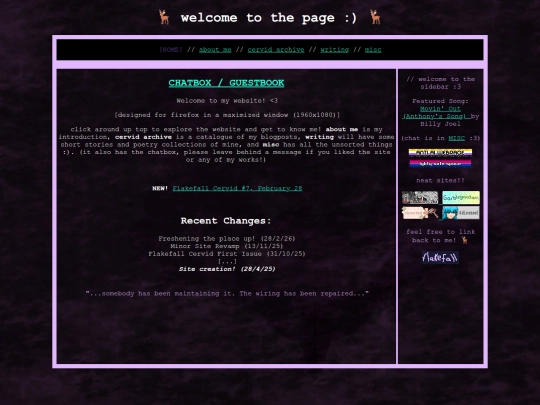 flakefallsite screenshot