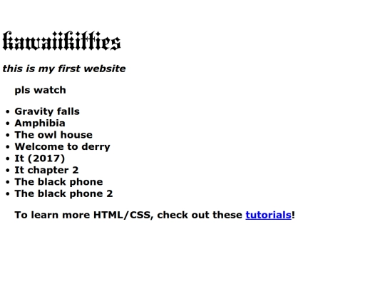 index screenshot