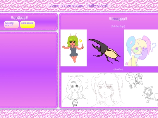 commissions screenshot