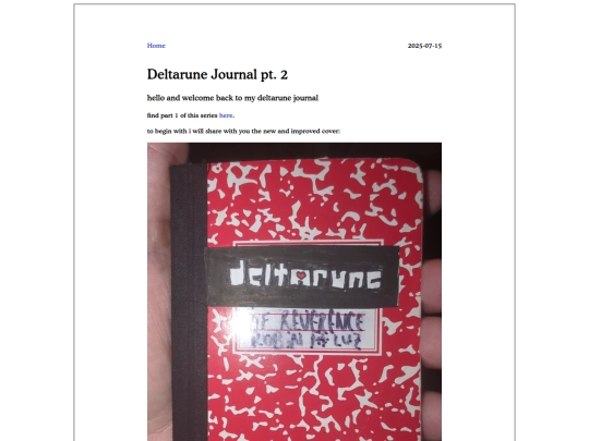 posts/2025-07-15-deltarune-journal-pt.-2 screenshot