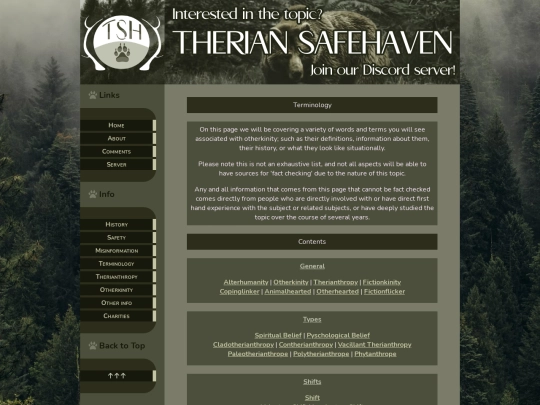 terms screenshot