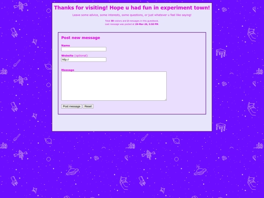 Guestbooksuggestions screenshot