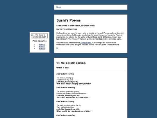 Poems screenshot