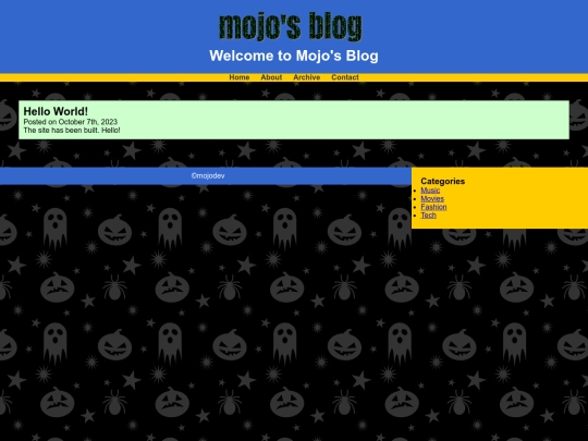 blog screenshot