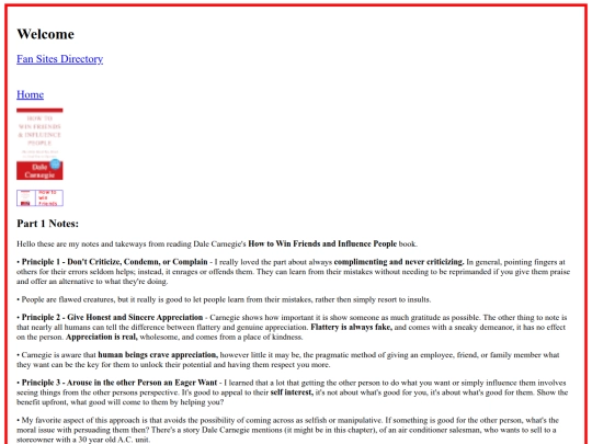 Fan Sites/How to Win Friends and Influence People Notes/htwfaip-notes screenshot