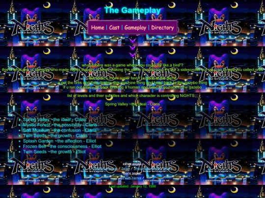 Fan Sites/Nights Site/Gameplay screenshot