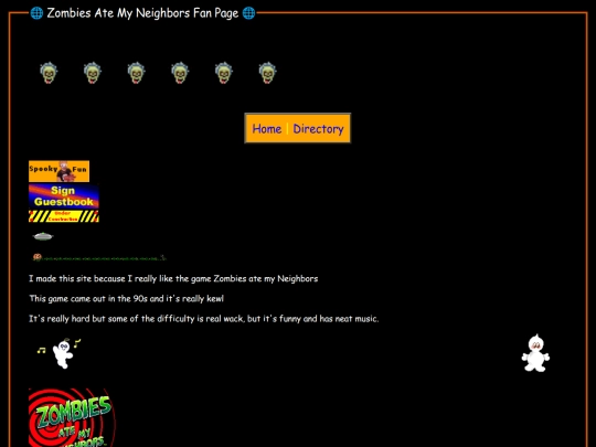 Fan Sites/ZAMN Site/ZAMN-Fan-Site screenshot